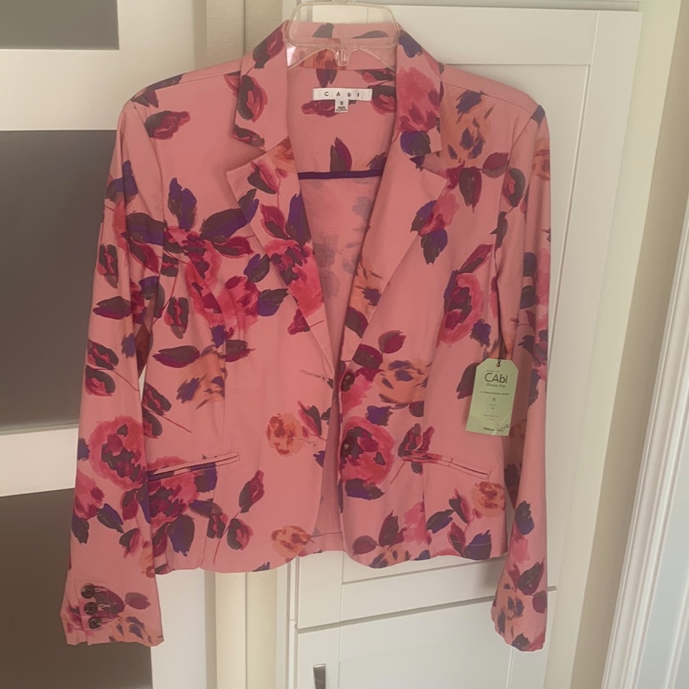 Cabi size 8 and WT rose garden jacket